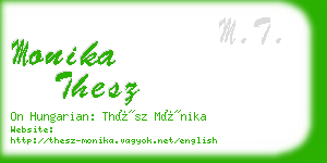 monika thesz business card